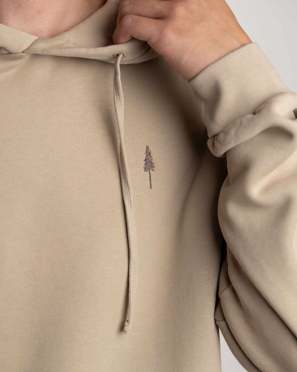 TreeHoodie Light Taupe