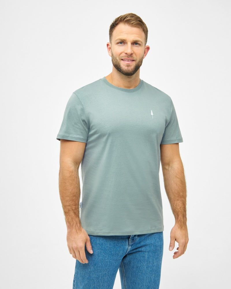 NIKIN TreeShirt T-Shirt, kurzarm, hellgrün, für Herren, Bio-Baumwolle.
