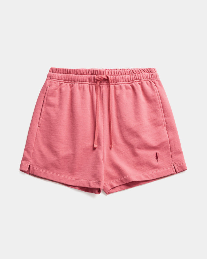 NIKIN  TreeShorts Jogging Women Wild Berry Shorts, Bio-Baumwolle, rosa, elastischer Bund, Baum-Logo.