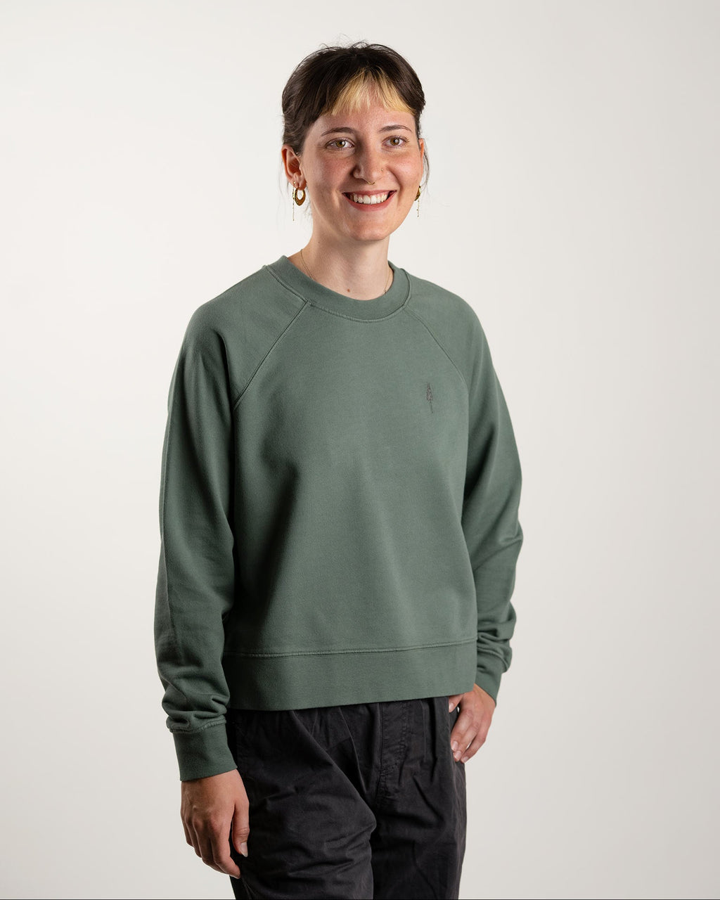 TreeSweater Raglan Women Sage