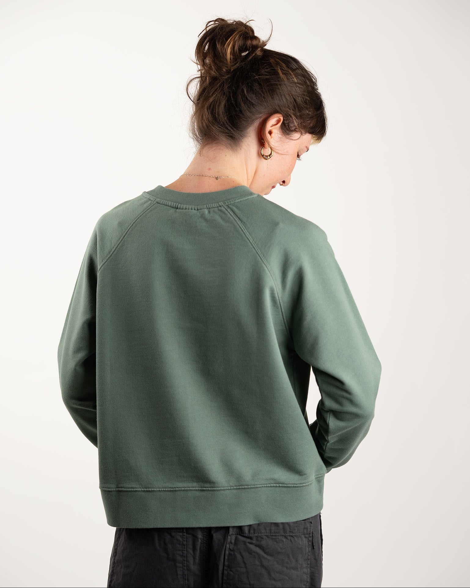 TreeSweater Raglan Women Sage