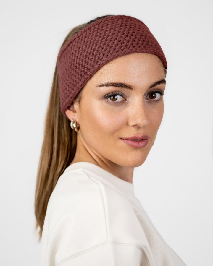 TreeHeadband Knitted Fleece Chestnut