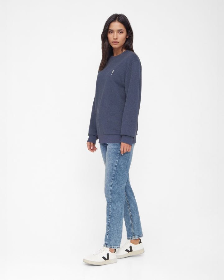 TreeSweater Navy Mélange