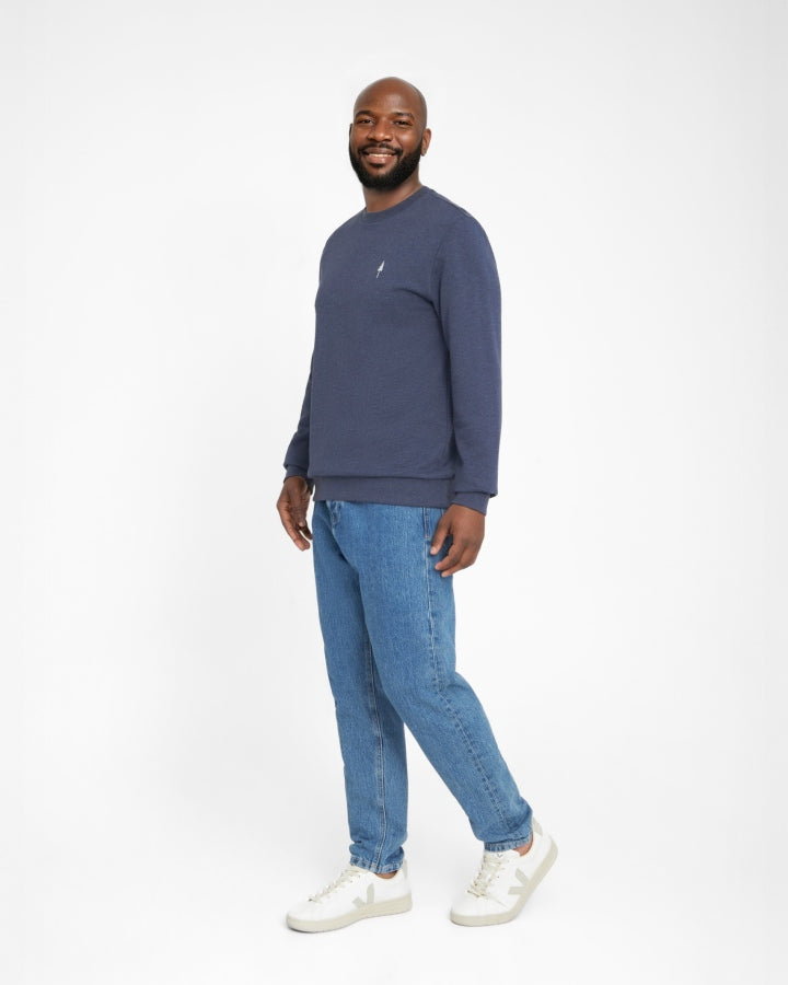 TreeSweater Navy Mélange