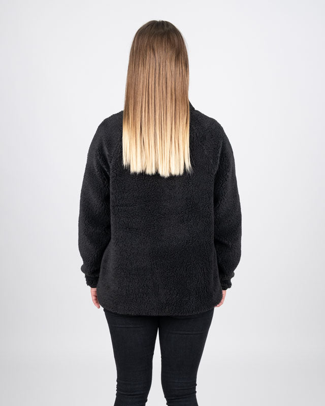 TreeFleece Pullover Teddy Women Dark Anthracite - PULLOVER - NIKIN