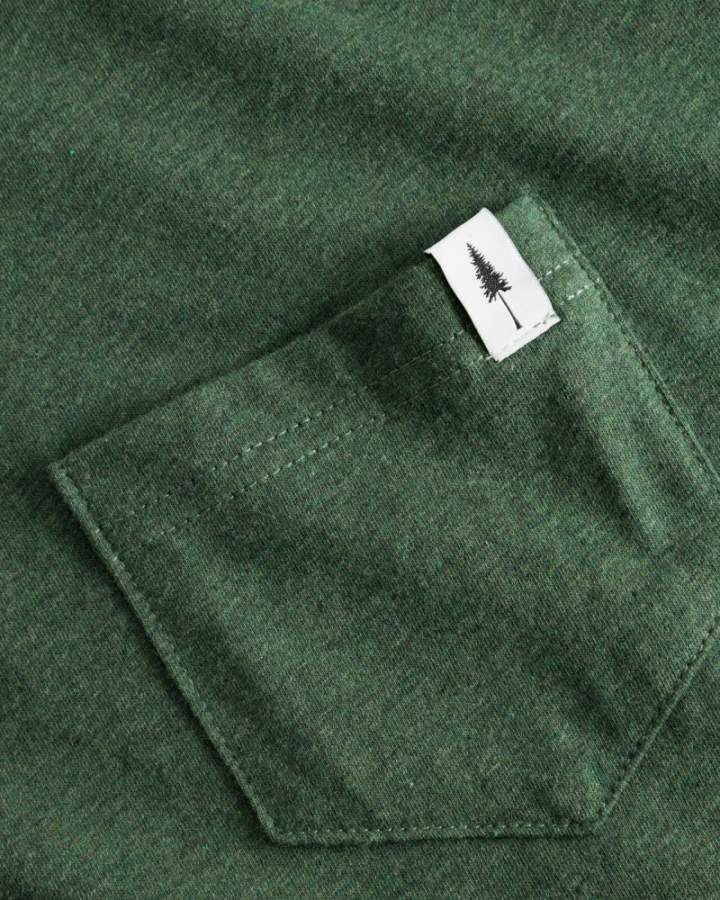 TreeShirt Pocket Olive Chiné