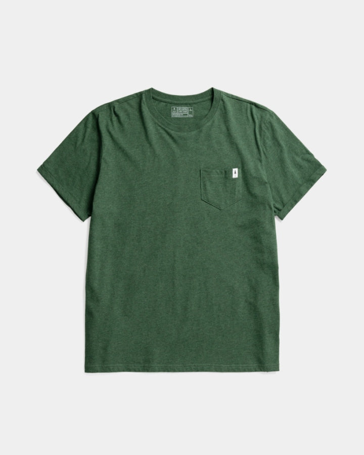 TreeShirt Pocket Olive Chiné