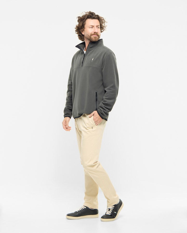 TreeFleece Quarter Zip Ash Green