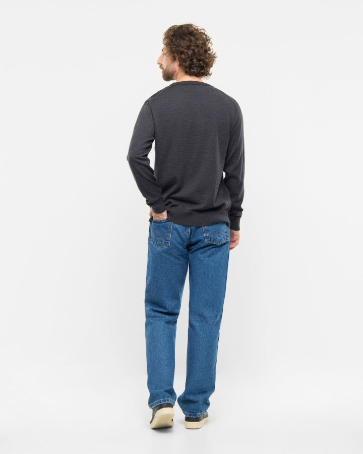 Pull TreePullover Laine mérinos Anthracite chiné