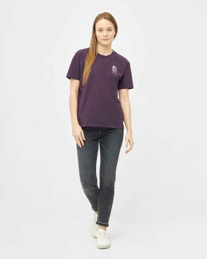 TreeShirt Women Connected By Nature Deep Purple
