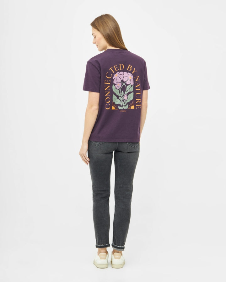 TreeShirt Women Connected By Nature Deep Purple
