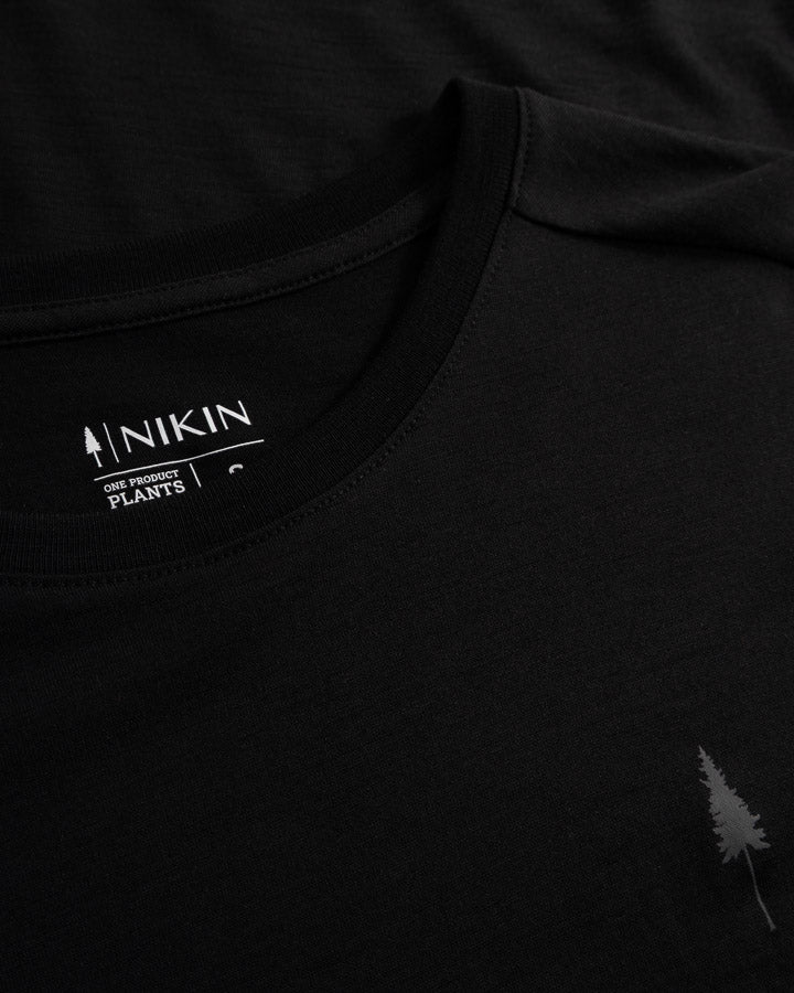 TreeShirt Long Sleeve Wool Slim Women Black