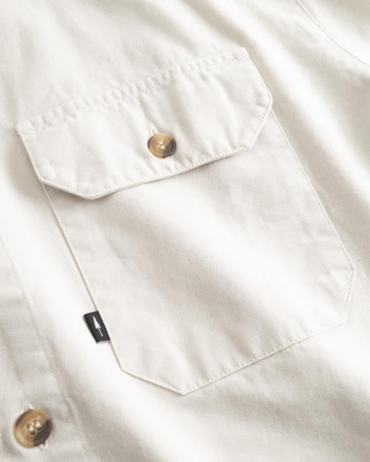 TreePlanter Overshirt Workwear Short Sleeve White Sand