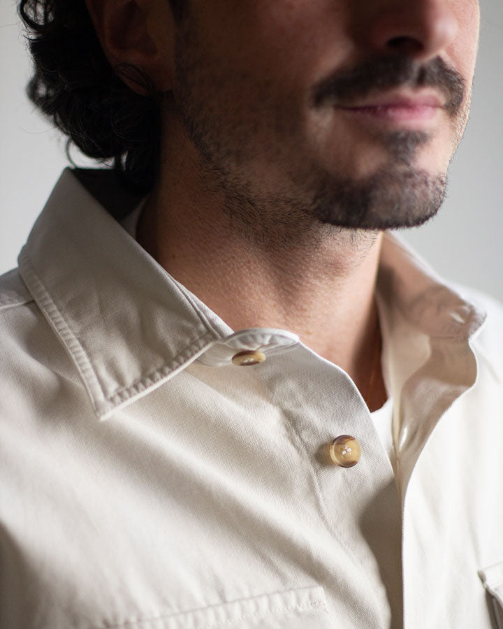 TreePlanter Overshirt Workwear Short Sleeve White Sand