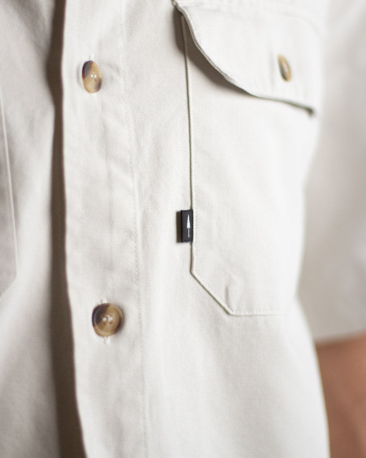Surchemise TreePlanter Workwear Manches Courtes Blanc Sable