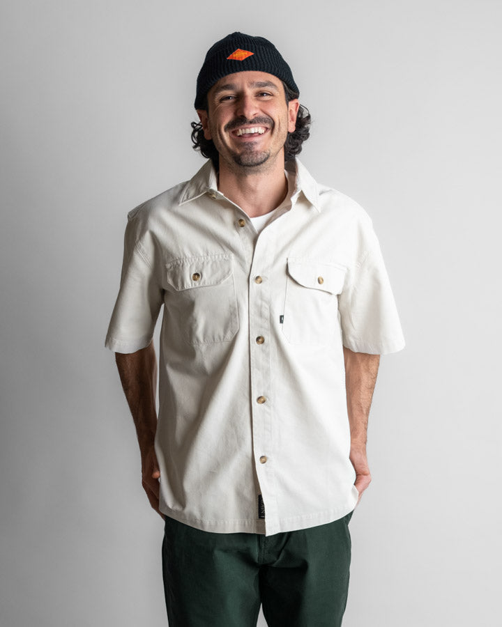 Surchemise TreePlanter Workwear Manches Courtes Blanc Sable
