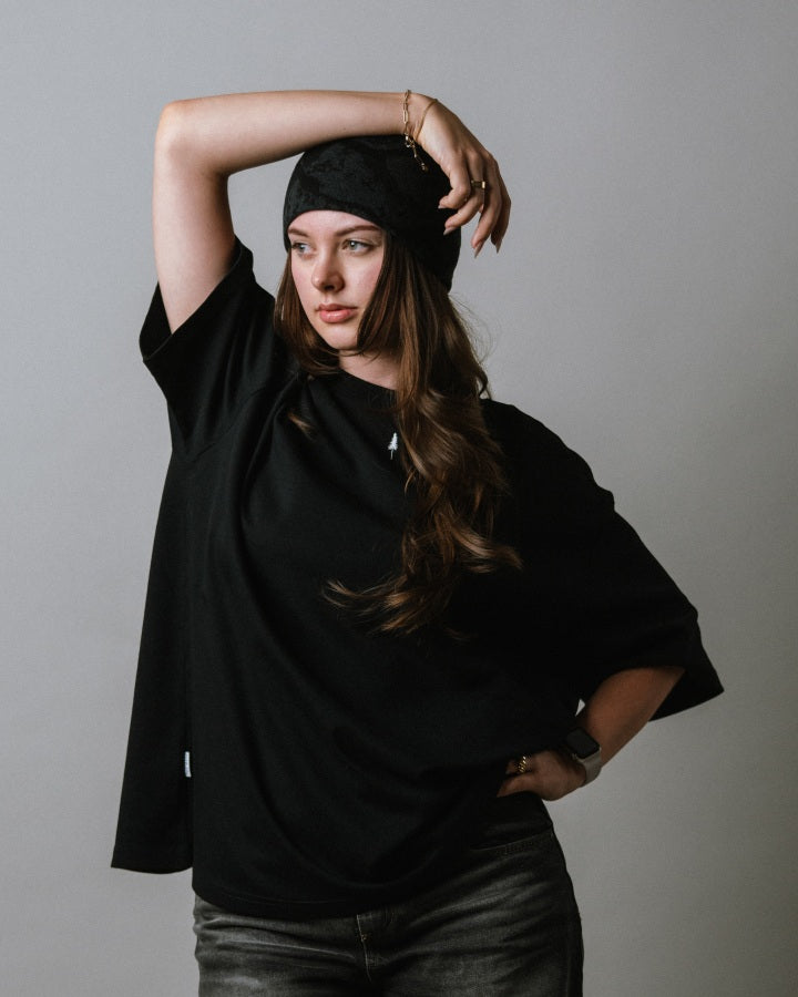 TreeShirt Muntogna Oversize Noir