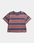 TreeShirt Striped Oversized Women Dark Ink-Blush