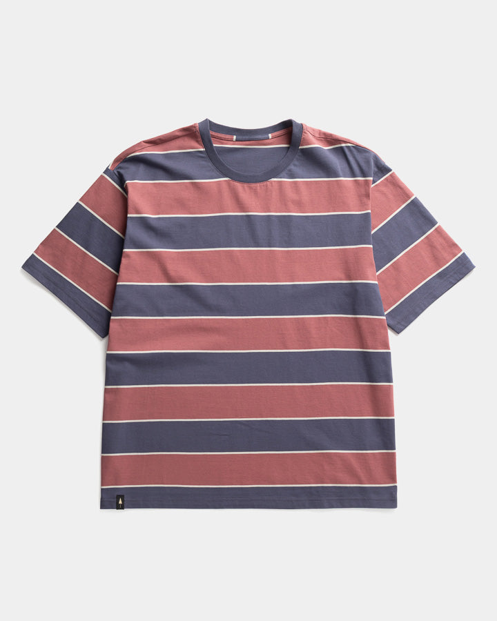 TreeShirt Striped Oversized Dark Ink-Blush