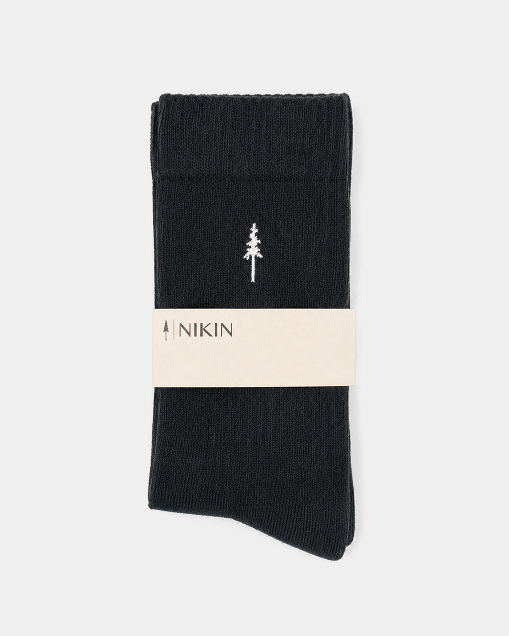 TreeSocks Ribbed Classic 2-Pack Black