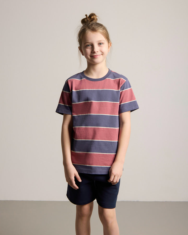 TreeShirt rayé enfants encre foncée-blush