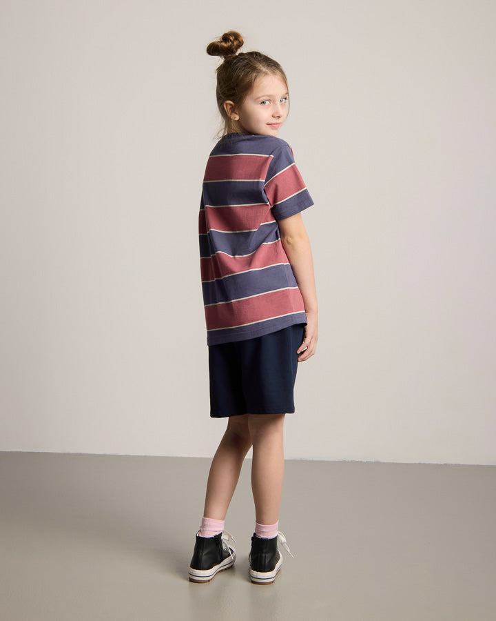 TreeShirt rayé enfants encre foncée-blush