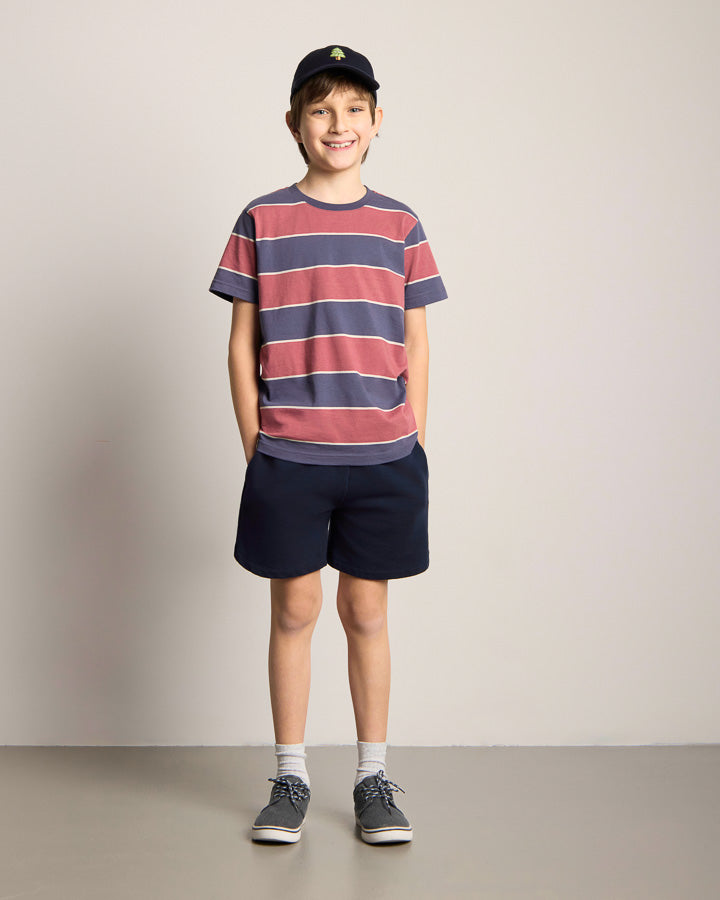 TreeShirt rayé enfants encre foncée-blush