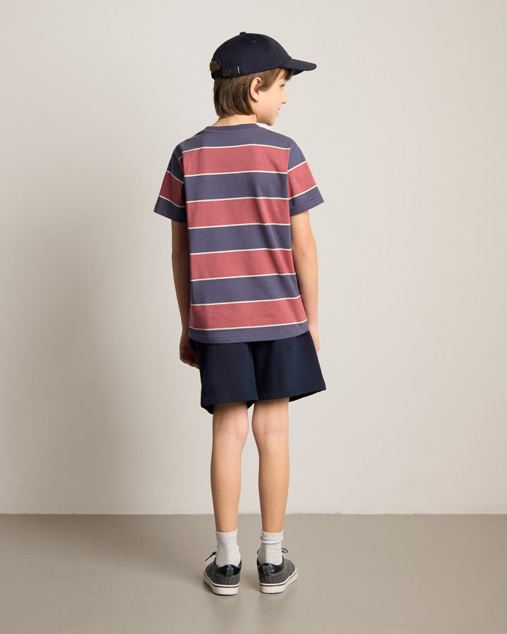 TreeShirt rayé enfants encre foncée-blush