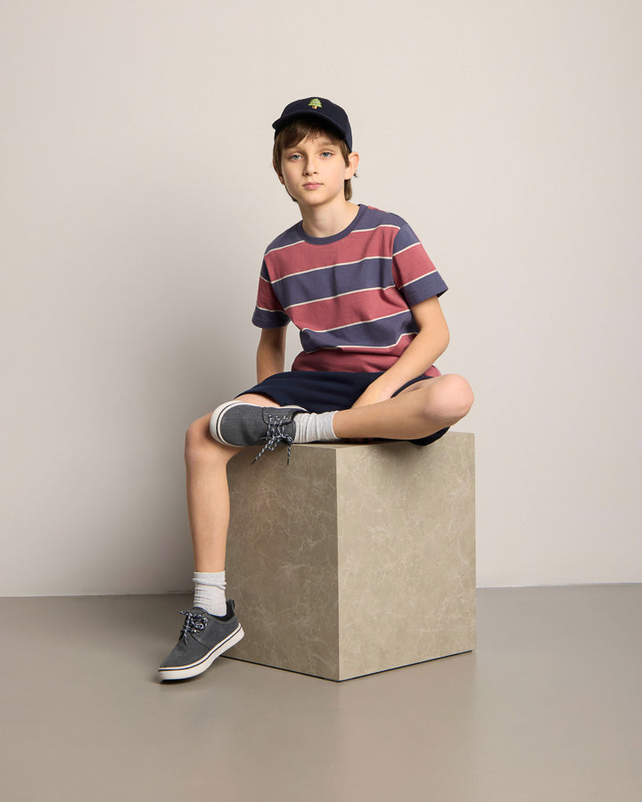 TreeShirt rayé enfants encre foncée-blush