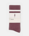 TreeSocks Ribbed Striped 2-Pack Cocoa-Off White