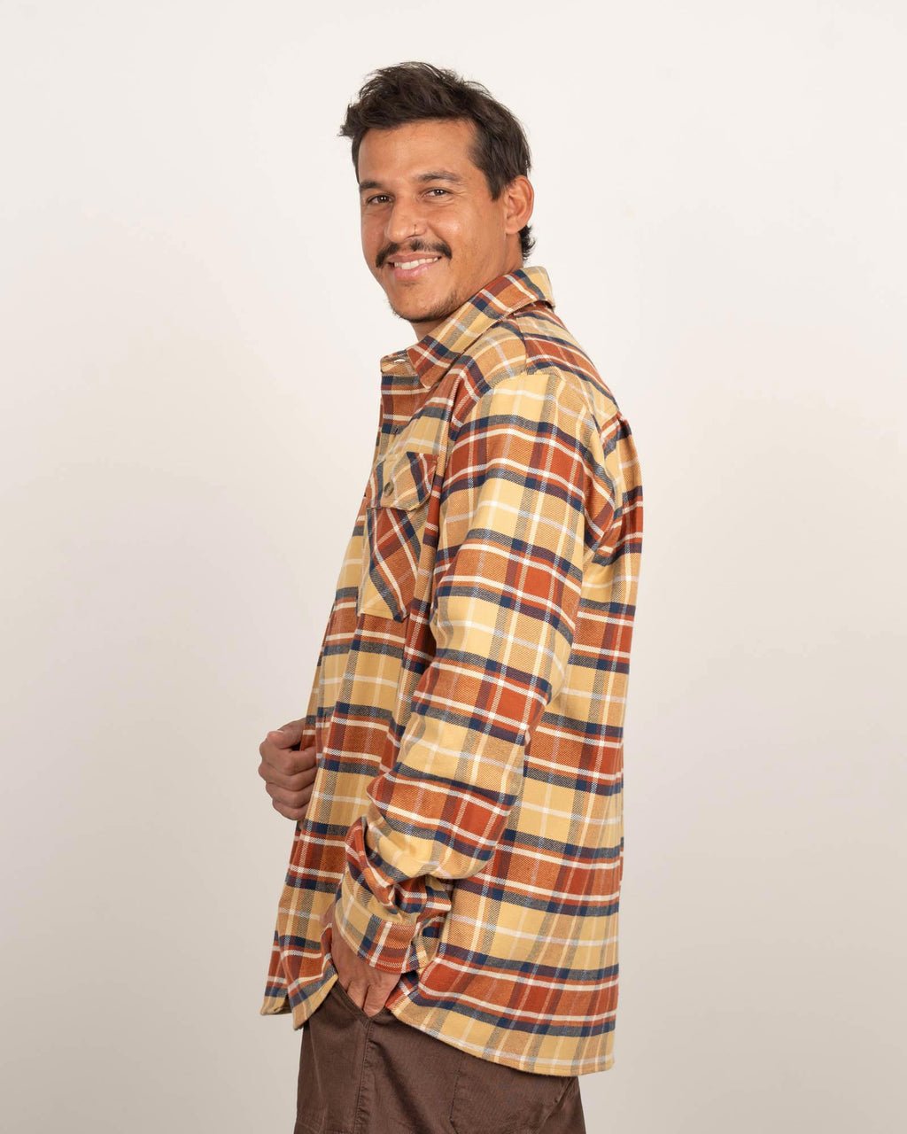 TreePlanter Overshirt reCotton Relaxed Sepia-Parchment