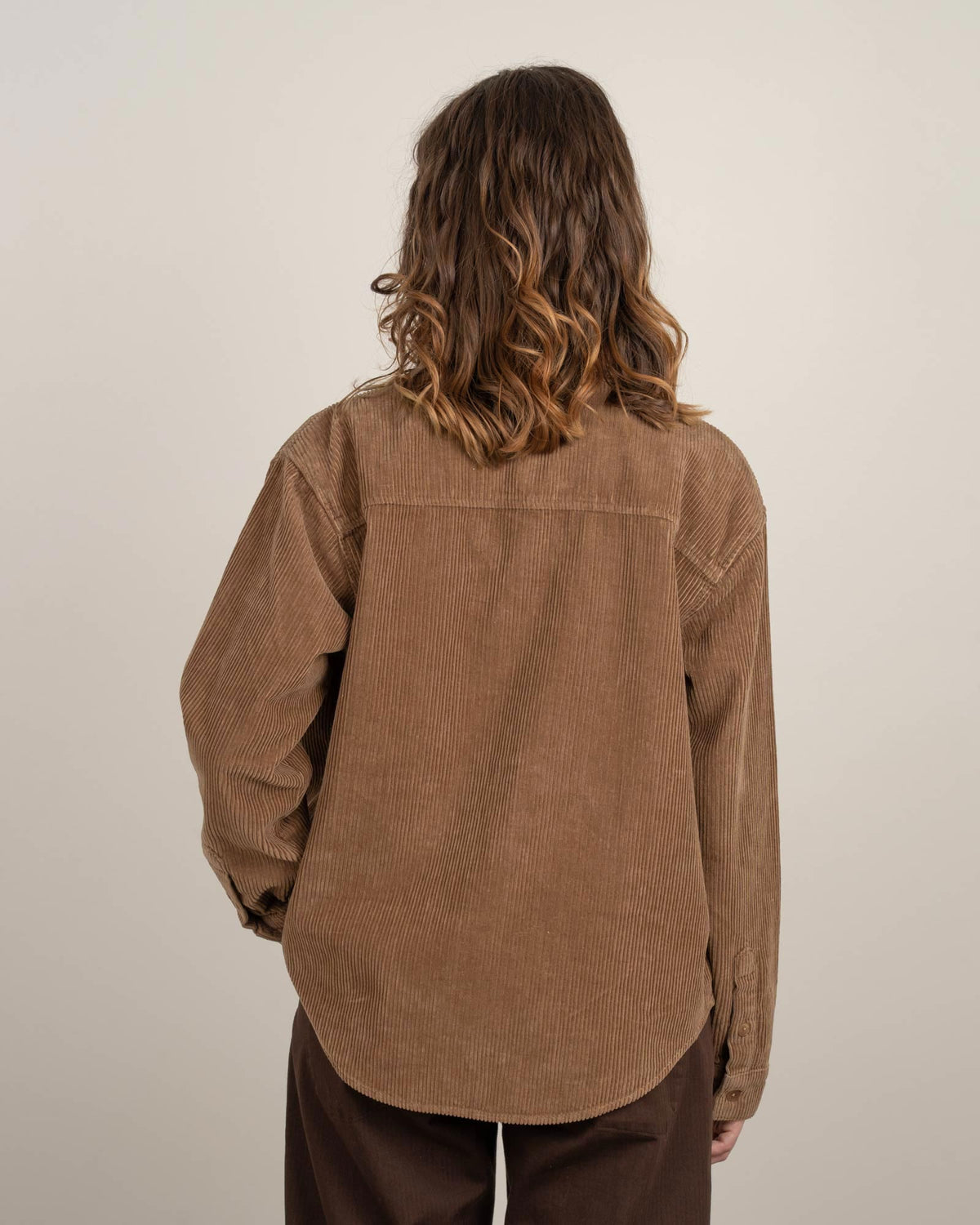 TreePlanter Overshirt Corduroy Oversized Women Taupe