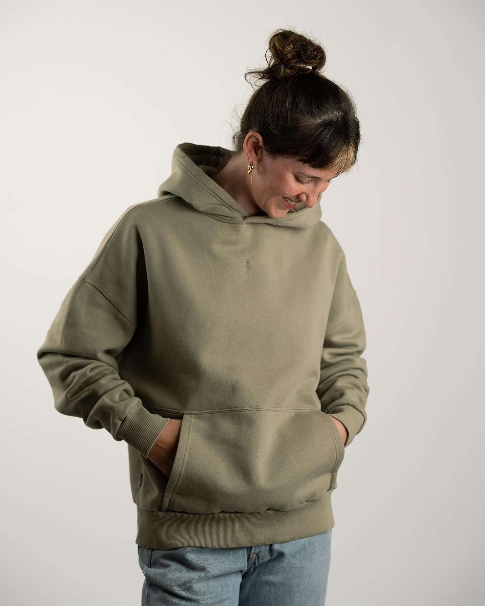 TreeHoodie Oversized Stone Dust