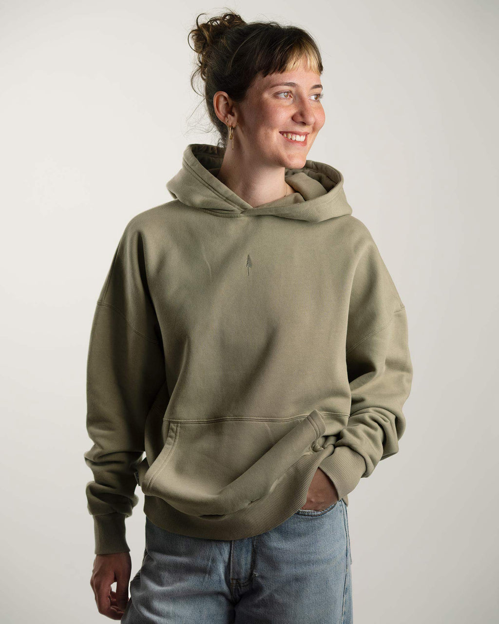 TreeHoodie Oversized Stone Dust