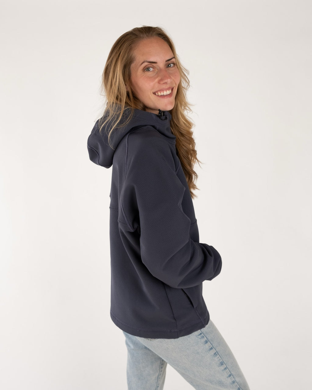 TreeHoodie Quarter Zip Stormfleece Relaxed Dark Ink