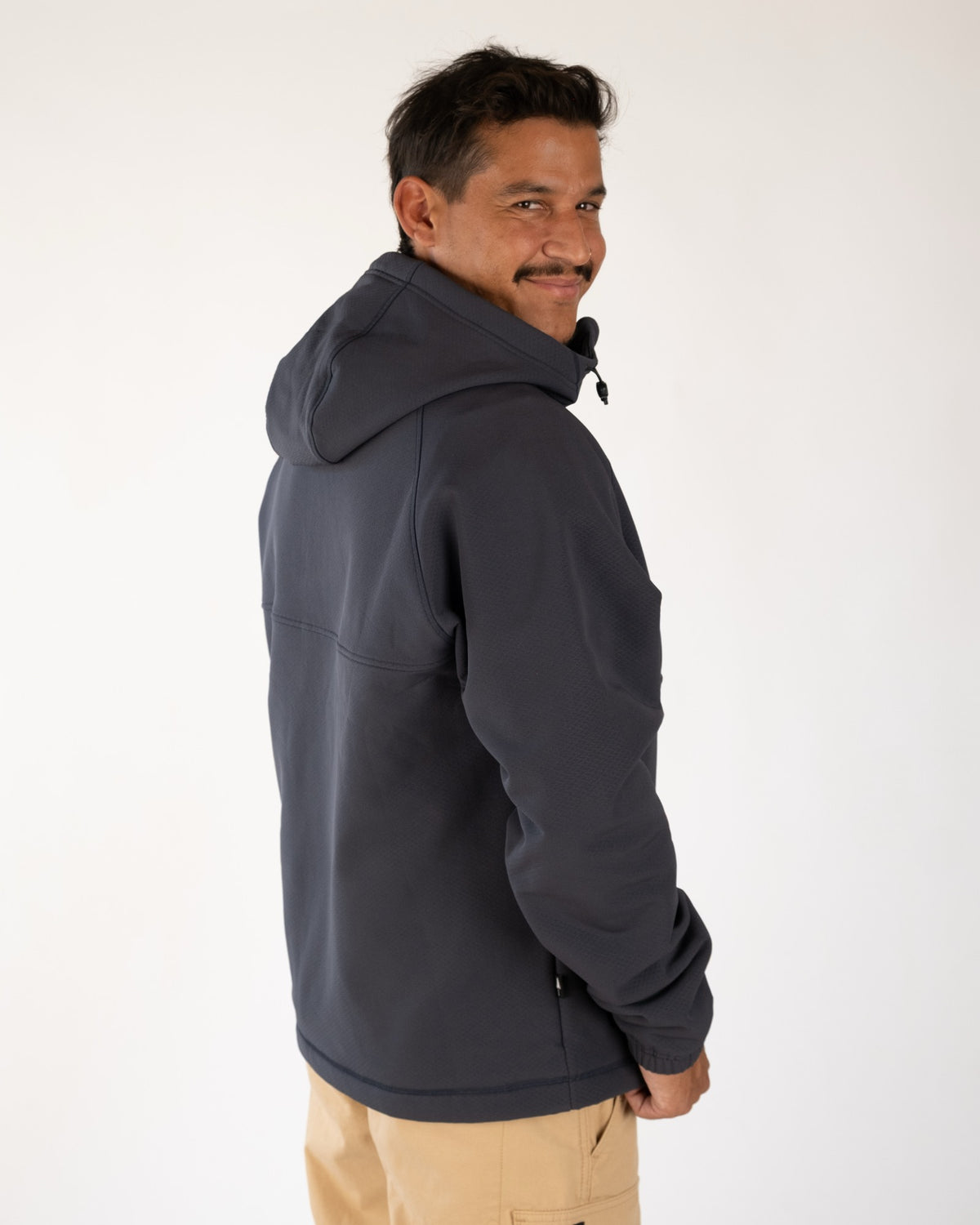 TreeHoodie Quarter Zip Stormfleece Relaxed Dark Ink