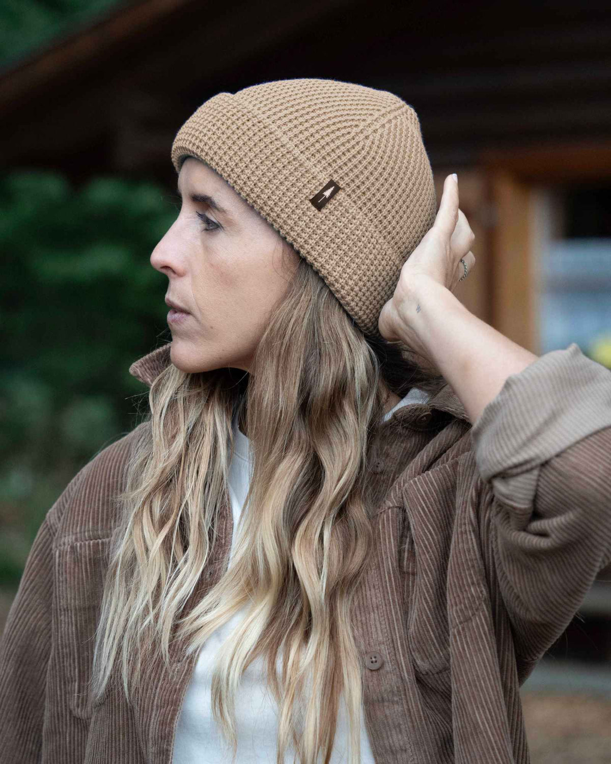 Treeanie Cuffed Waffle Light Taupe