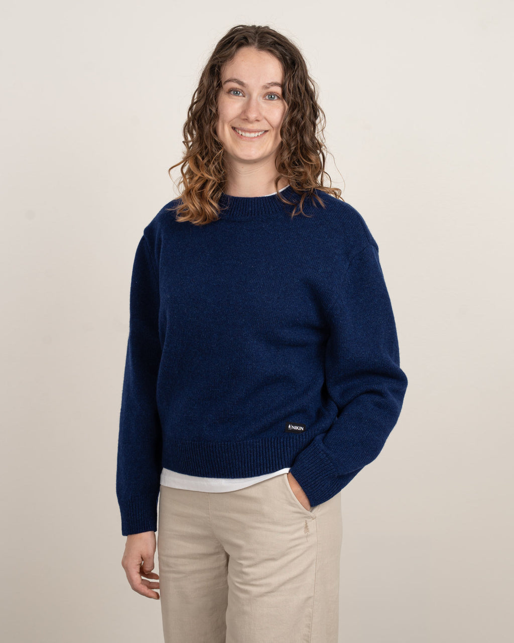 TreePullover Reclaimed Wool Women Navy Mel