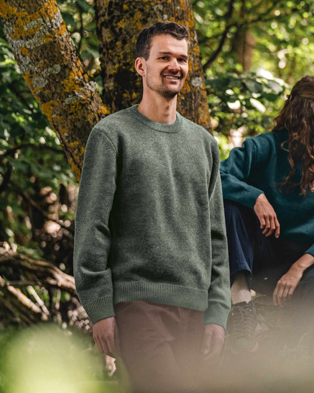 TreePullover Reclaimed Wool Grape Leaf