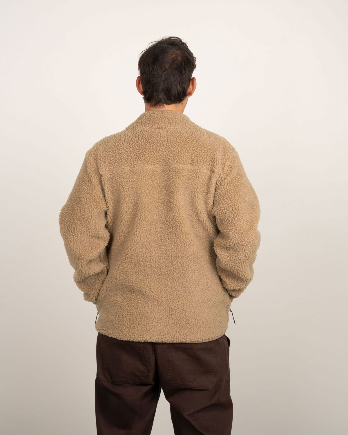 TreeJacket Wool Teddy Olive Fog
