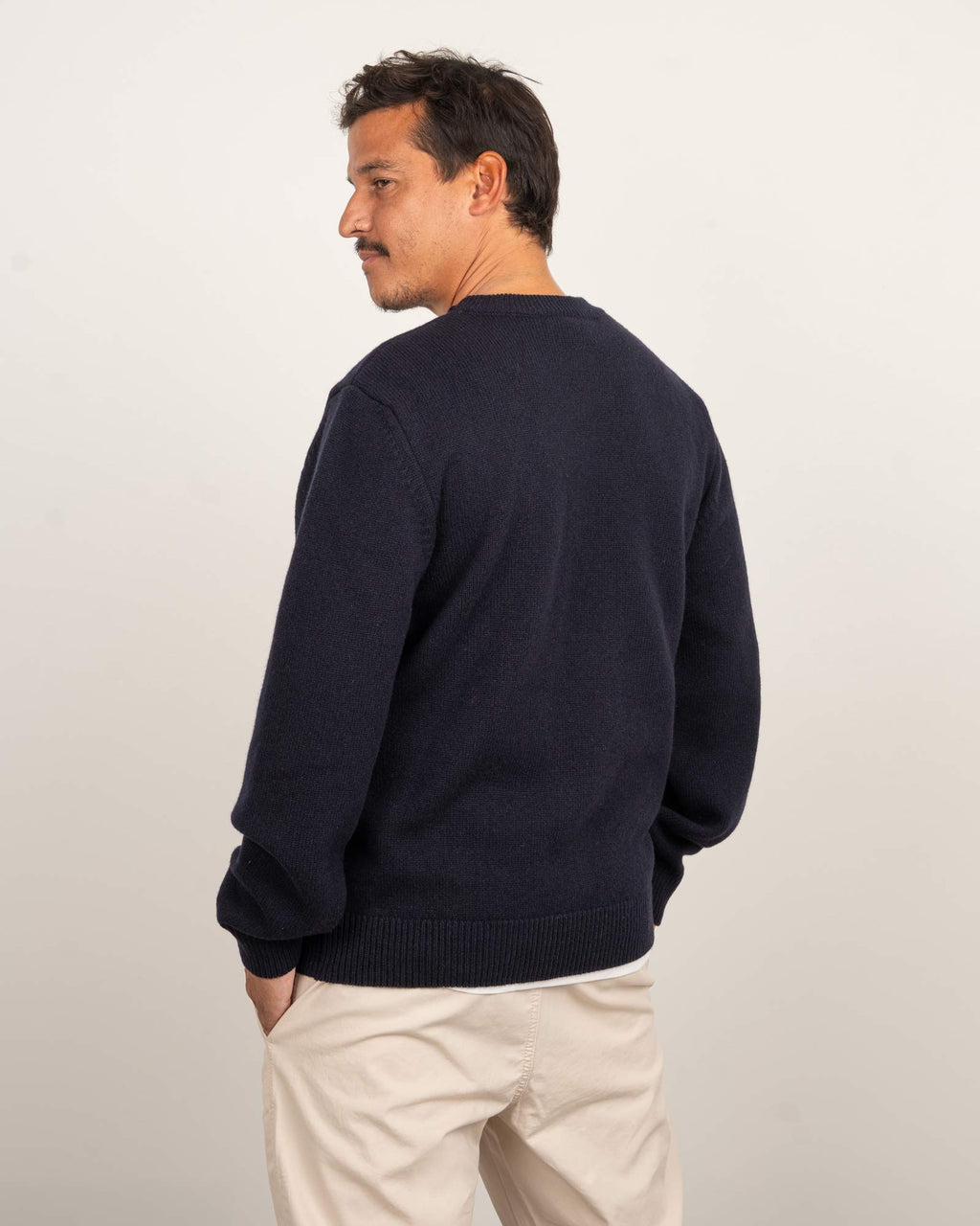 TreePullover Reclaimed Wool Dark Navy