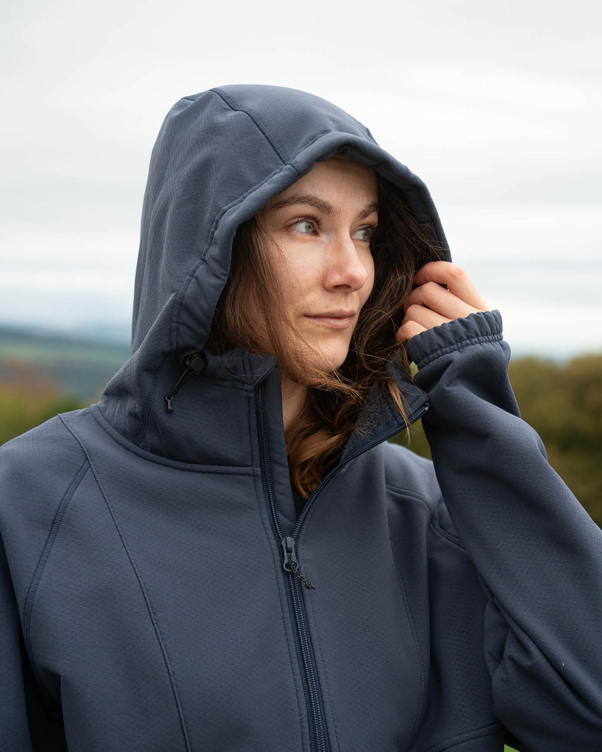TreeHoodie Quarter Zip Stormfleece Relaxed Dark Ink