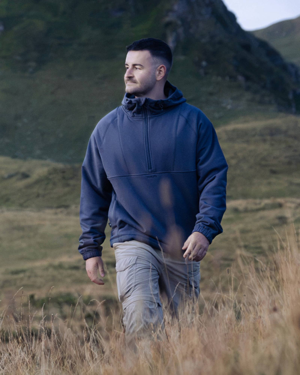 TreeHoodie Quarter Zip Stormfleece Relaxed Dark Ink