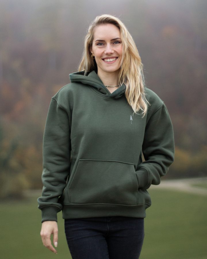 TreeHoodie Circular Women Ash Green - HOODIE - NIKIN