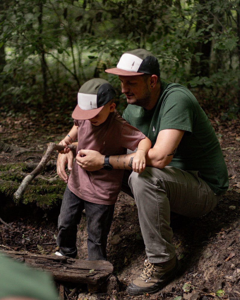 NIKIN TreeShirt Mini-Me Kinder Erwachsene, Baumwolle, Partnerlook, grün, ideal für Familienausflug im Wald.