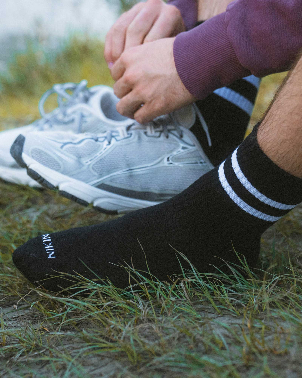 TreeSocks Ribbed Classic 2-Pack Black