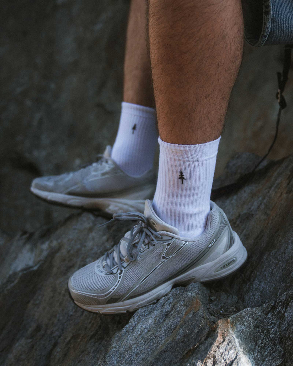 TreeSocks Ribbed Classic 2-Pack White