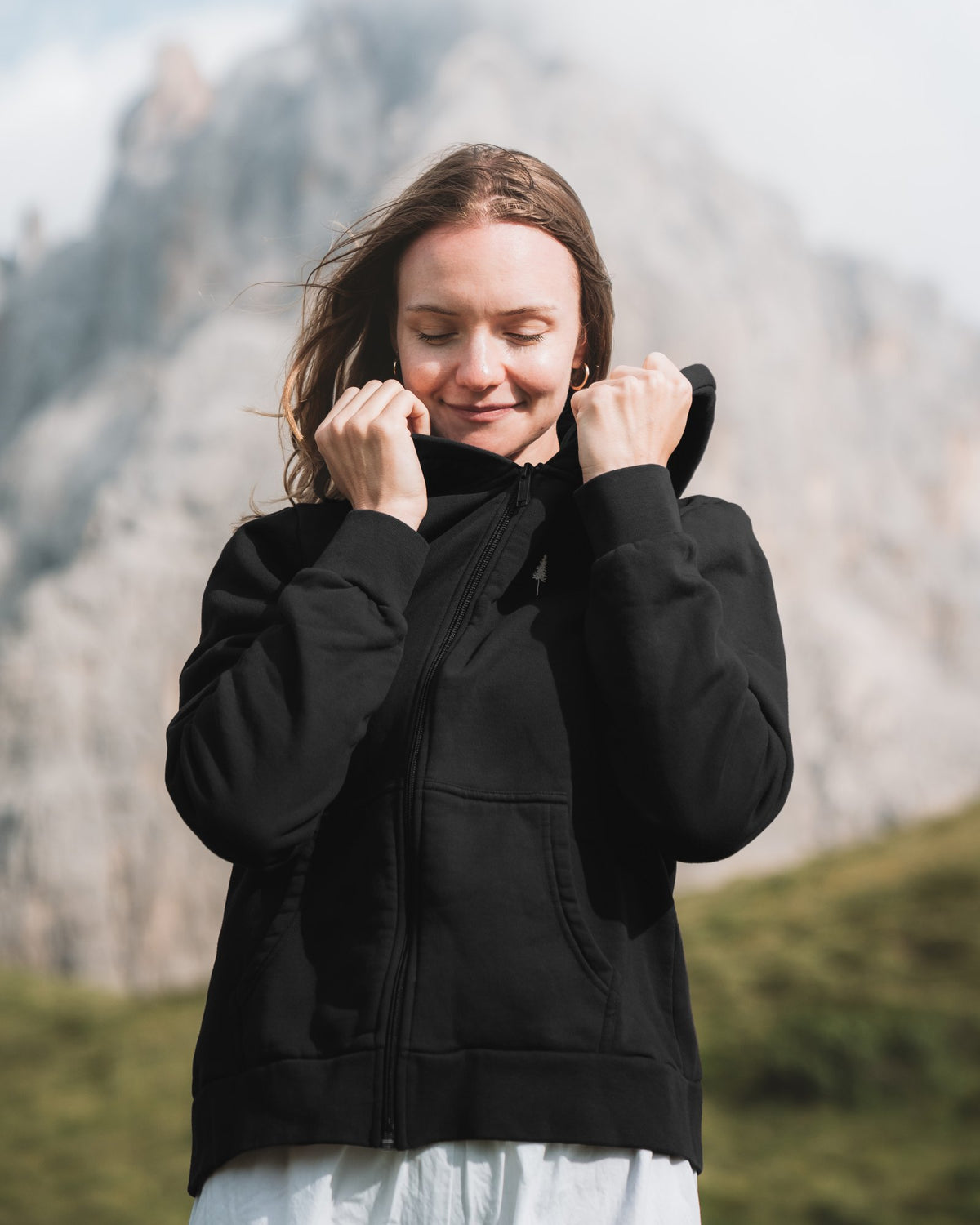 TreeHoodie Jacket Women Black