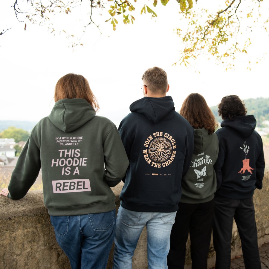 Circular Hoodie with Backprint