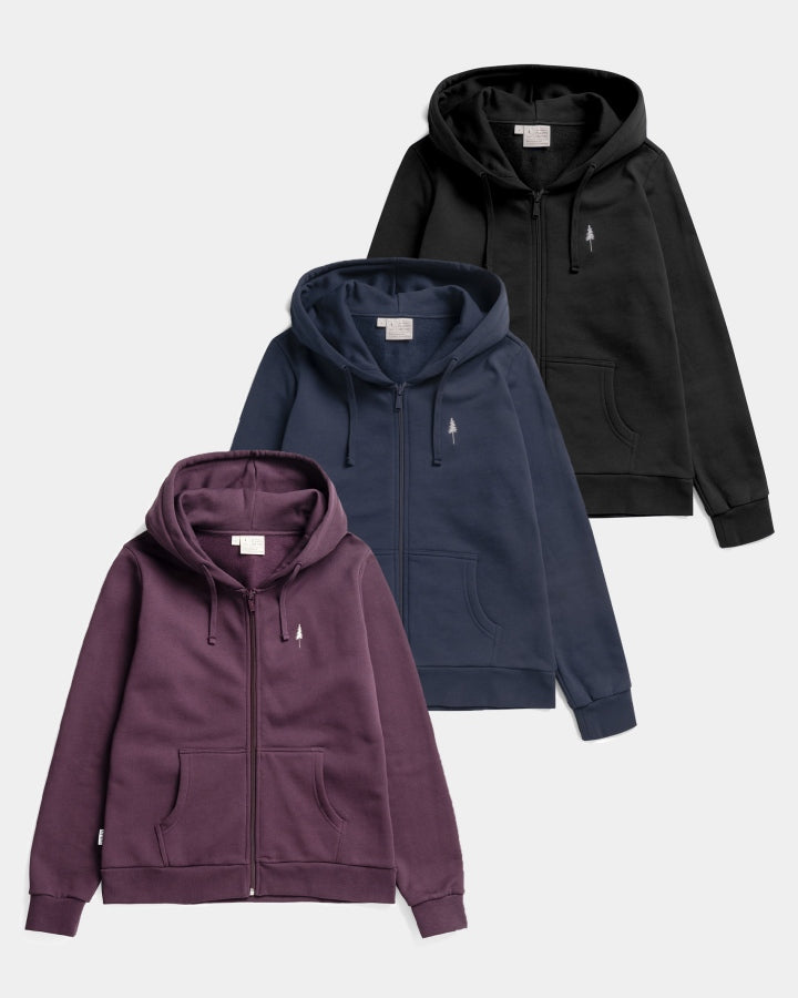 Lot de 3 vestes TreeHoodie pour femme